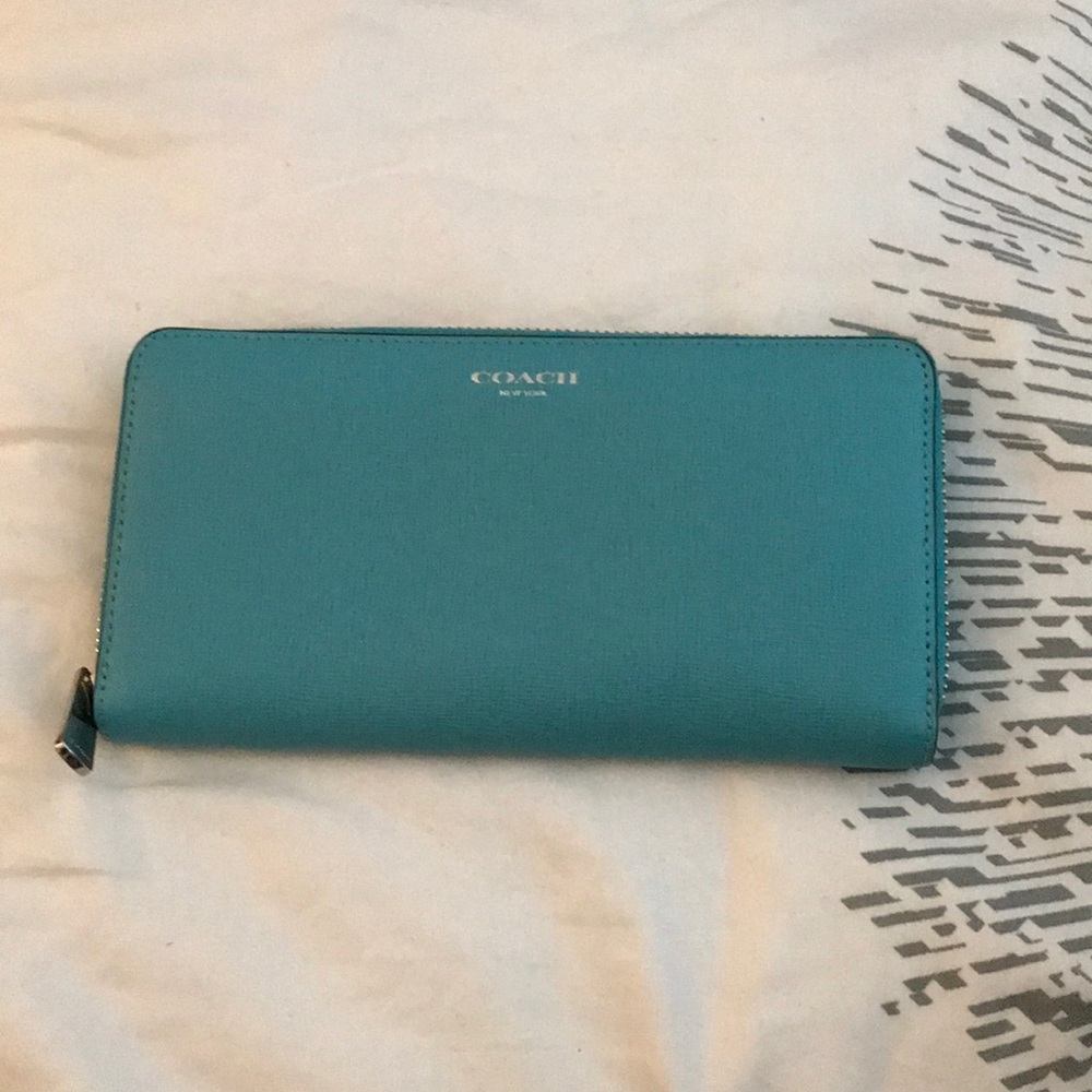 Coach zip around wallet